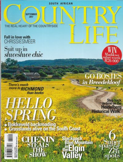 Cover of South African Country Life Magazine - Issue 254 - September 2017