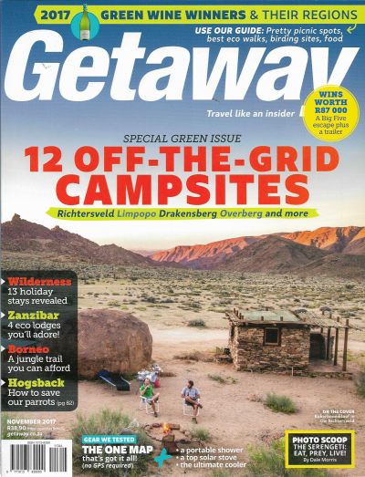 Cover of Getaway Magazine - Volume 29 Number 8 - November 2017