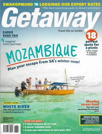 Cover of Getaway Magazine - Volume 29 Number 12 - March 2018