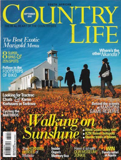 Cover of South African Country Life Magazine - Issue 266 - September 2018