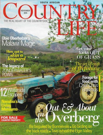 Cover of South African Country Life Magazine - Issue 232 - November 2015