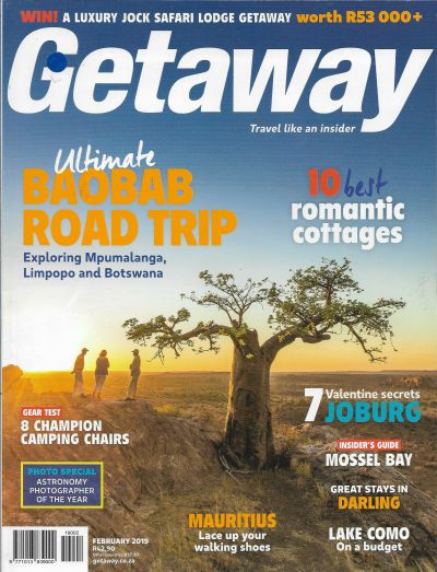 Cover of Getaway Magazine - Volume 30 Number 11 - February 2019