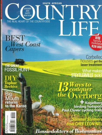 Cover of South African Country Life Magazine - Issue 222 - January 2015