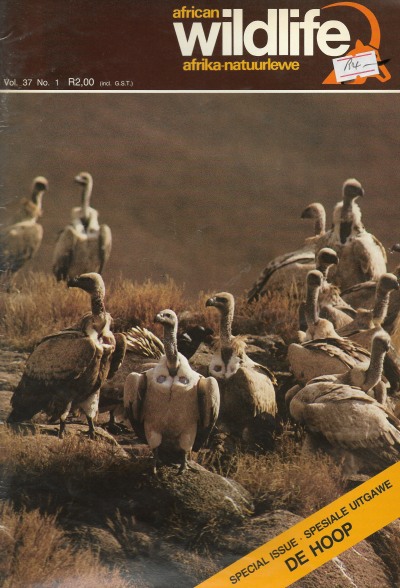 Cover of African Wildlife - Vol 37 No 1 - January/February 1983