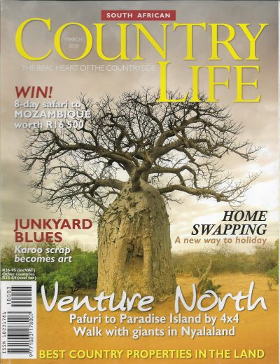 Cover of South African Country Life Magazine - Issue 164 - March 2010