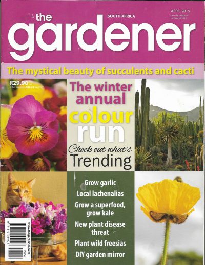 Cover of The Gardener South Africa Magazine - April 2015