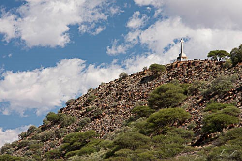 Monument high on a hill