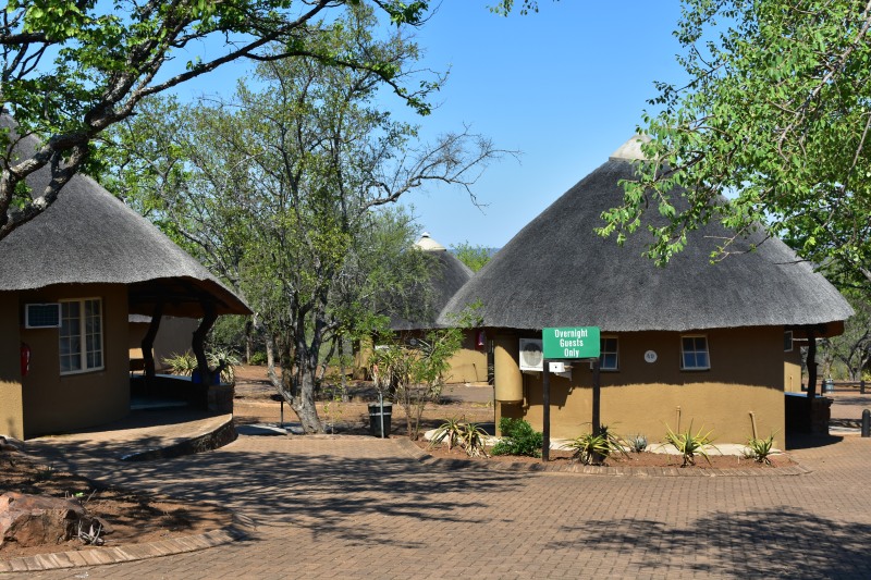 Huts in rows