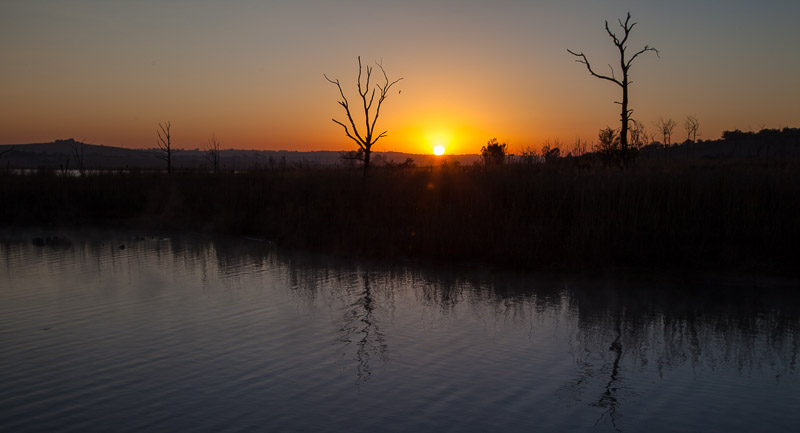 Dawn at the dam