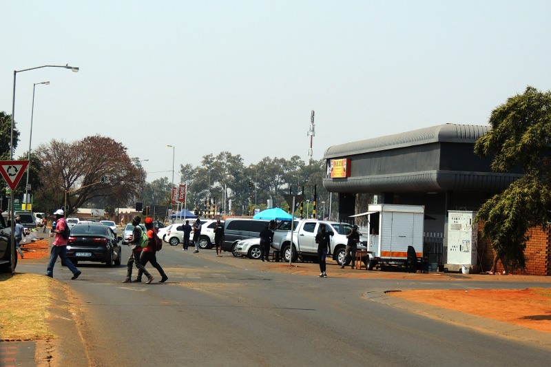 Busy shopping centre