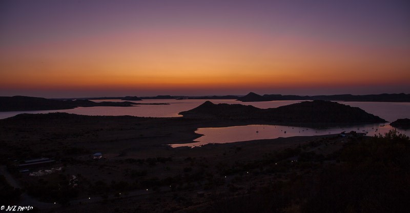 Beautiful scene over the dam