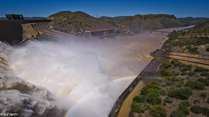 Gorge at the dam wall